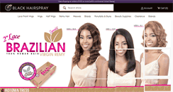 Desktop Screenshot of blackhairspray.com