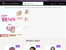 Tablet Screenshot of blackhairspray.com